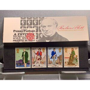 Rowland Hill British Post Office Mint Stamp Set 1795-1879 Collectors Edition